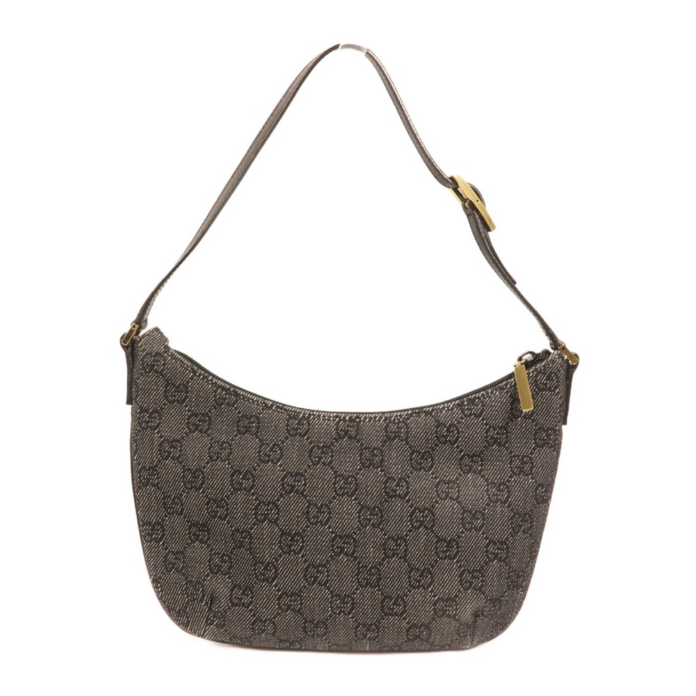 Gucci GG Black Denim Shoulder Bag - Picture 2 of 6